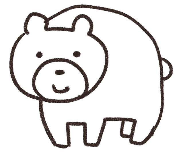 クマのイラスト 動物 ゆるかわいい無料イラスト素材集