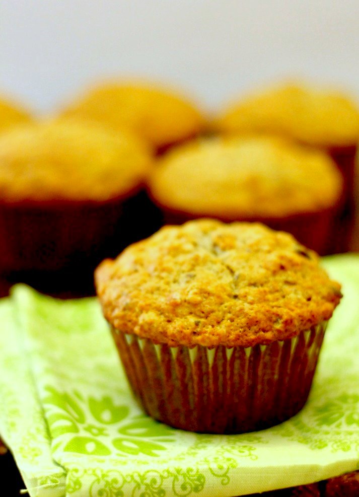 Chocolate & Chillies Oatmeal Date Muffins