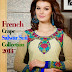 Arina Crape Salwar Kameez Collection 2014 | Stylish French Crape Indian Casual Dresses