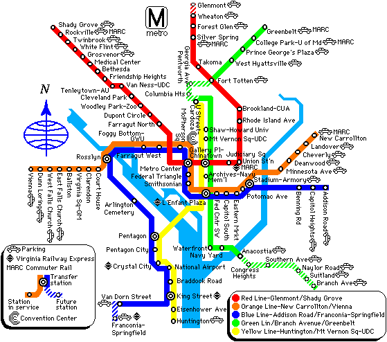 Metro Map D.C.