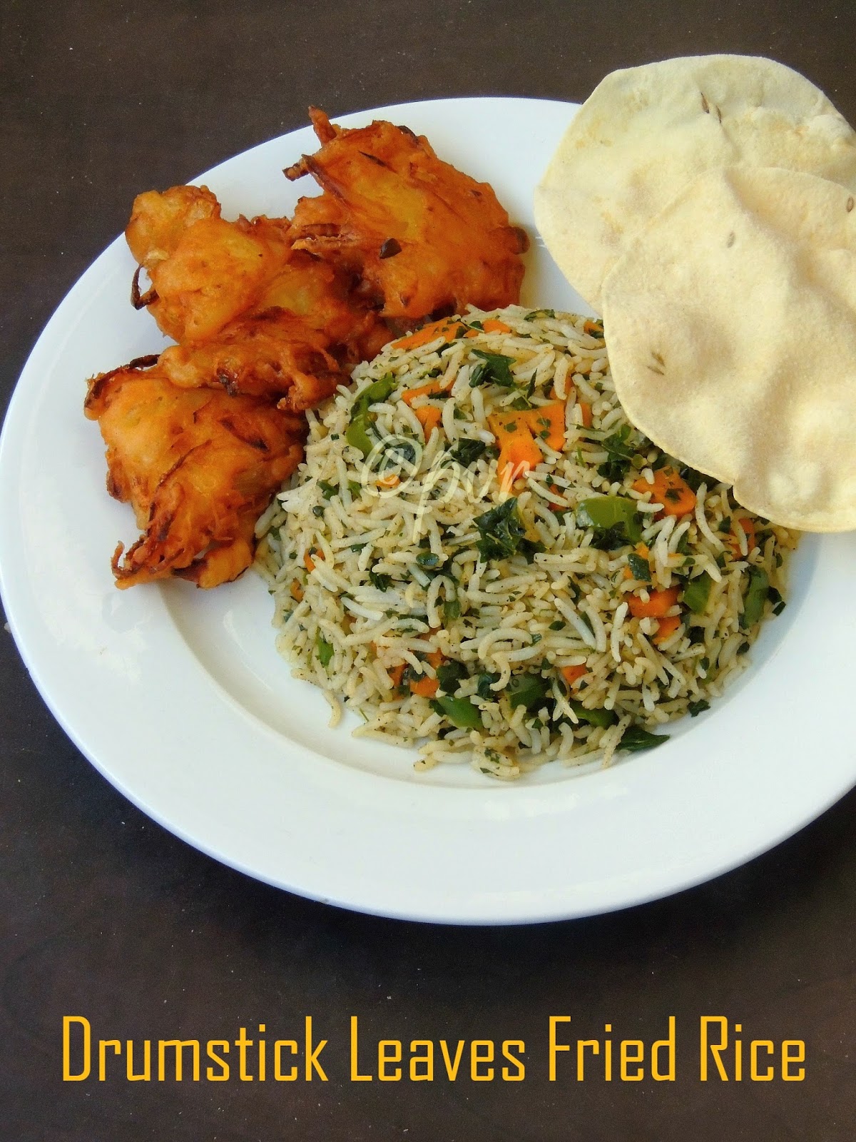 Priya's Versatile Recipes Drumstick Leaves Fried Rice