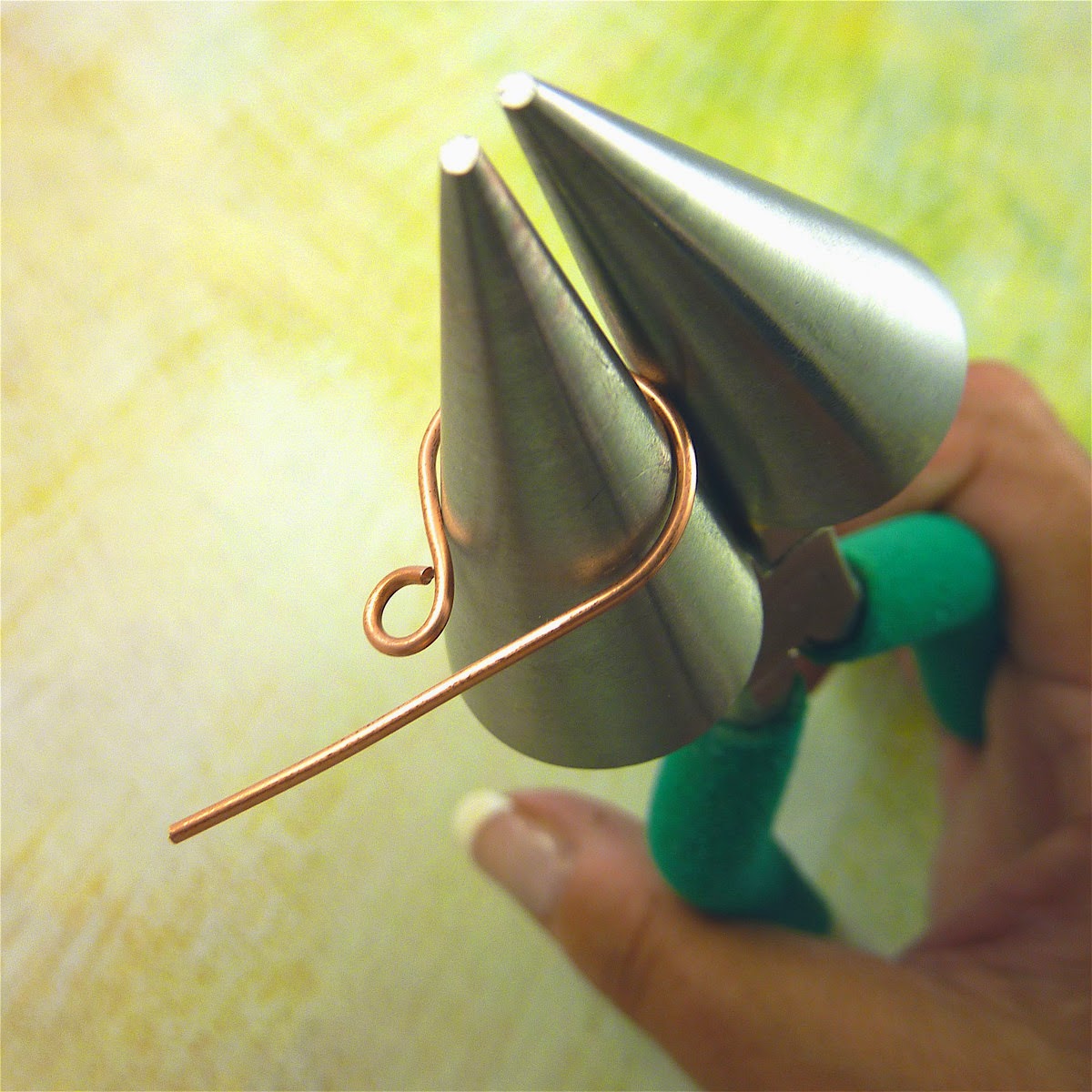 Sharilyn Miller FREE Tutorial Copper Cone Earrings!