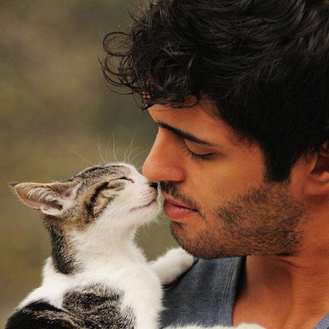 Image result for sexy man and cat
