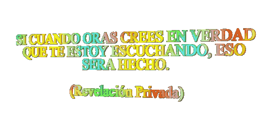 El Señor lo dijo en nuestra Comunidad de la Renovación Católica Carismática en el Espíritu Santo.