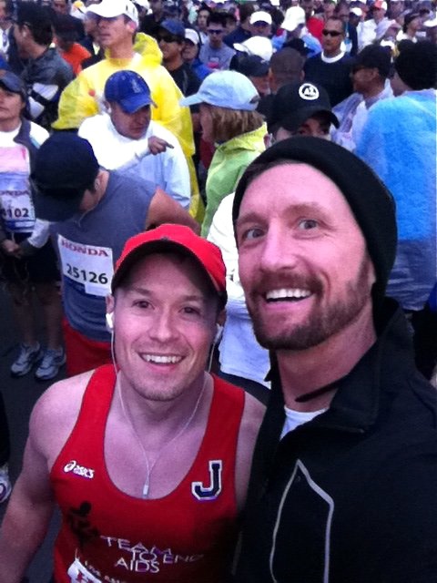 Jason and Rob before LA Marathon
