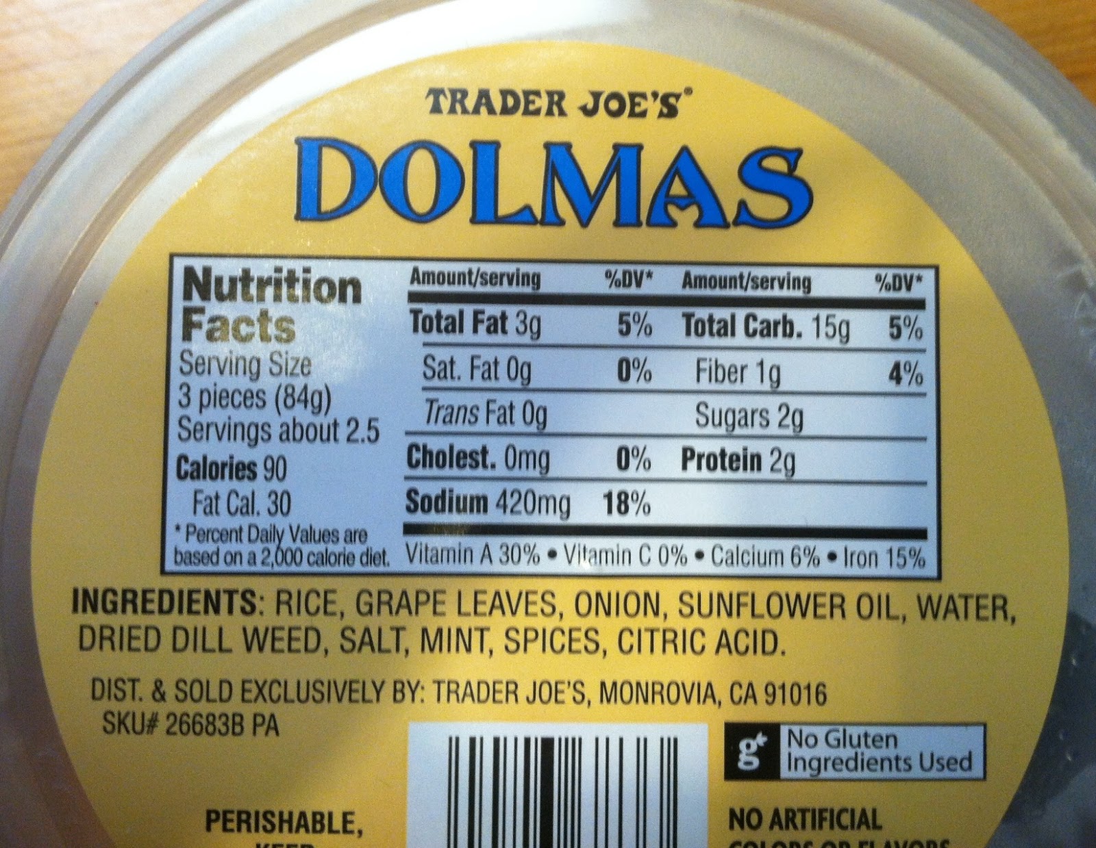 What's Good at Trader Joe's? Trader Joe's Dolmas