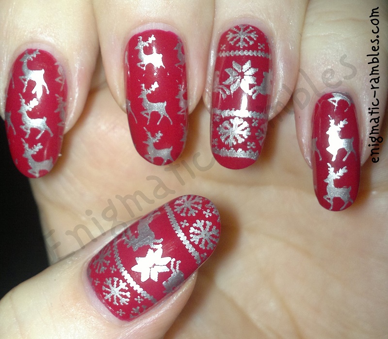 Festive Reindeer Jumper Sweater Nails Festive-Reindeer-Jumper-Sweater-Nails-stamped-stamping-moyou-london-festive-collection-03-christmas-collection-04-leighton-denny-pillow-talk