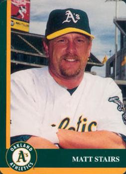 Number 5 Type Collection: 1998 Mother's Cookies A's Baseball #5, Matt Stairs