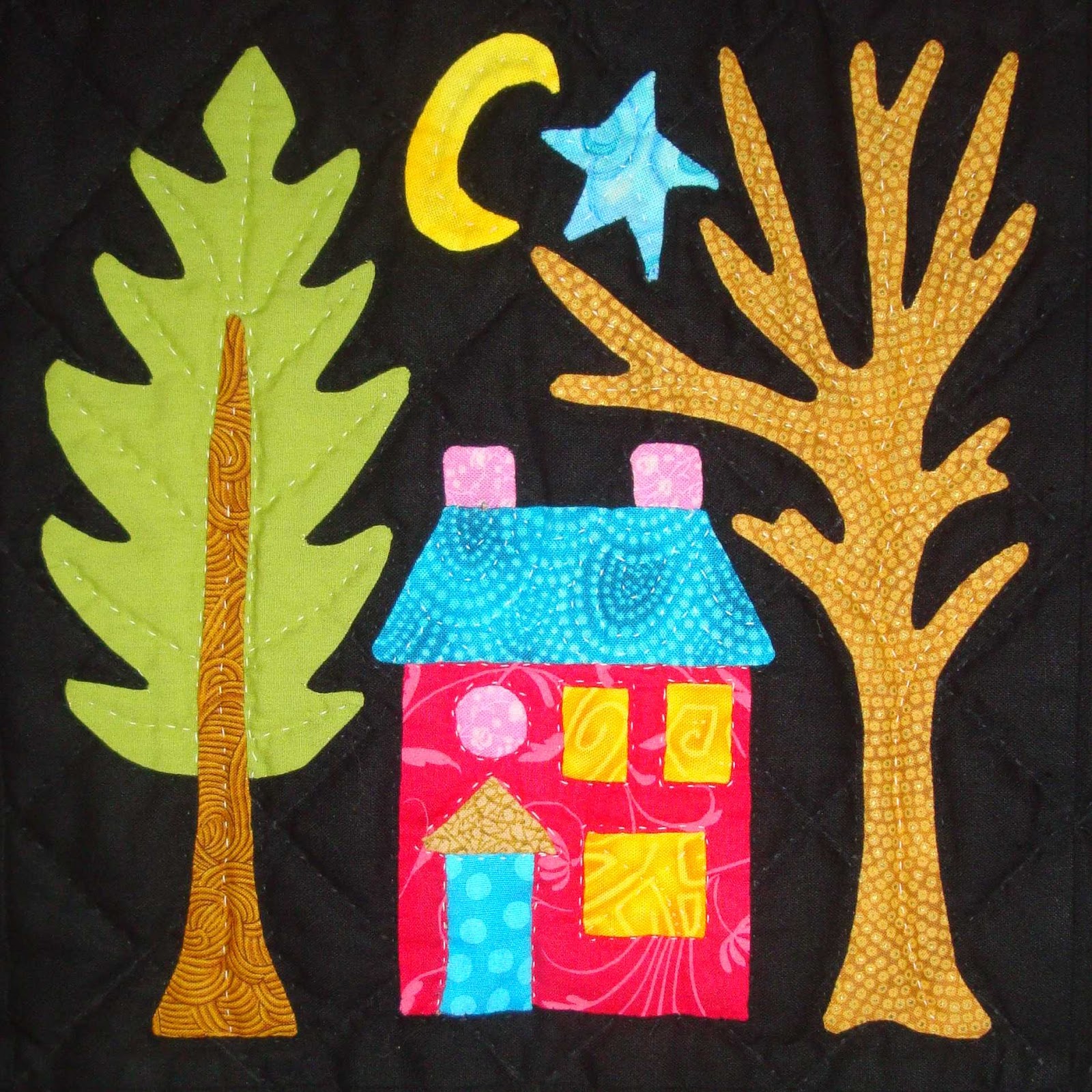 FABRIC THERAPY "Folk Art in the Vineyard" the quilt and the scoop...