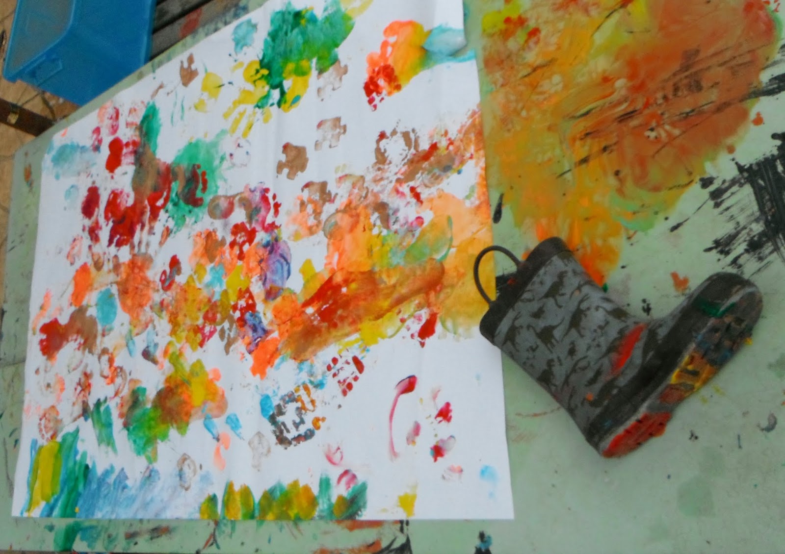 Adventures at home with Mum Tips for Messy Painting