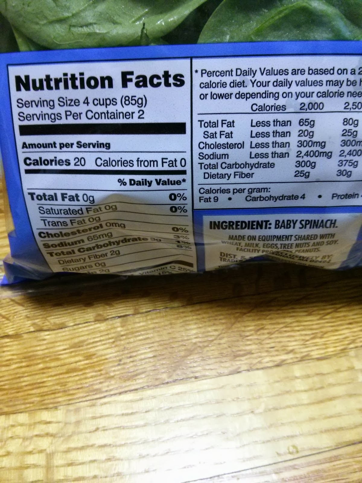 TJ's Yay or Nay Yay Baby Spinach