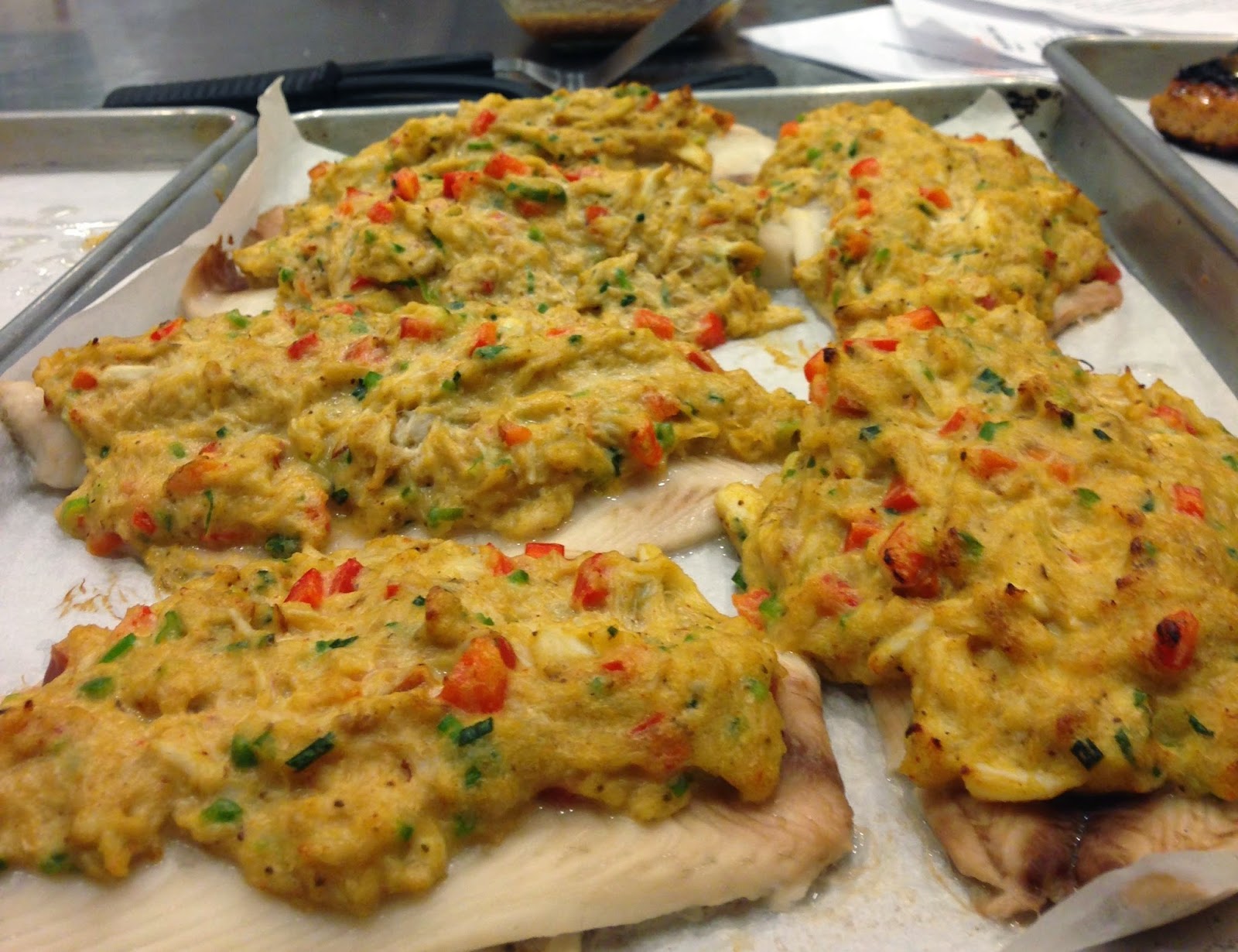 Cooking with Cass Crab Stuffed Tilapia