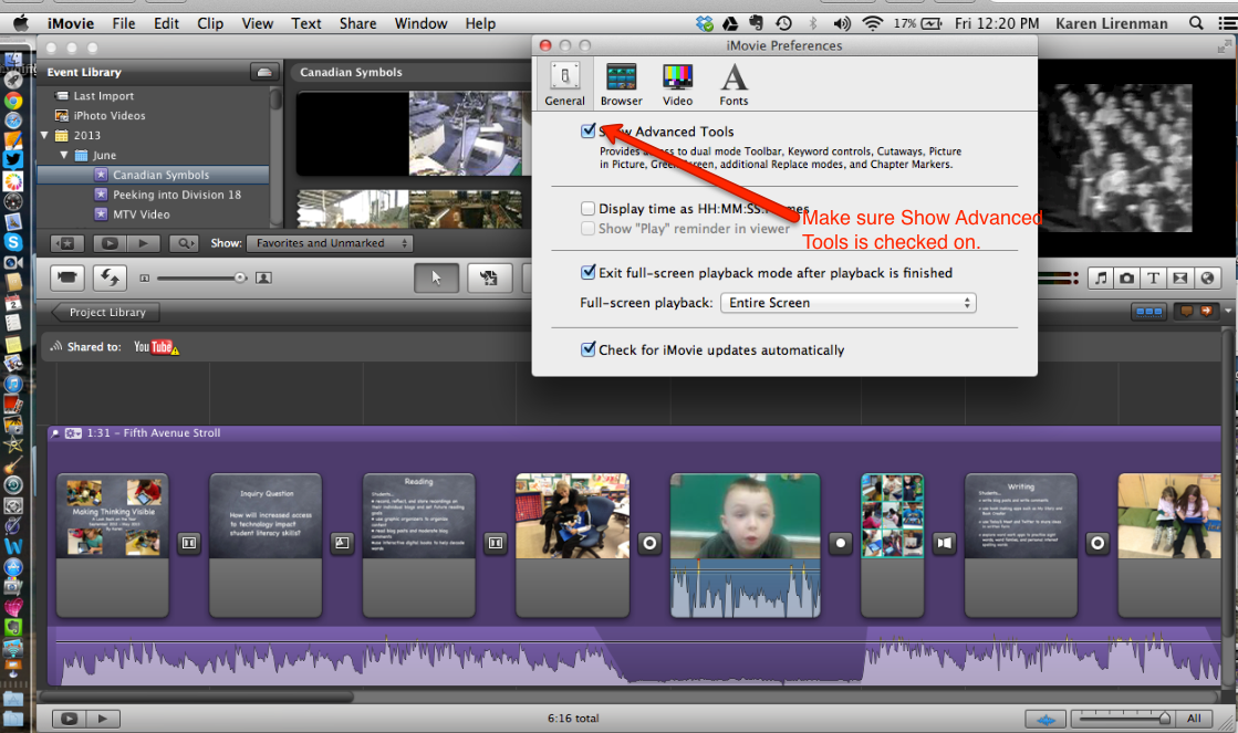 Learning and Sharing with Ms. Lirenman Using Green Screen Technology