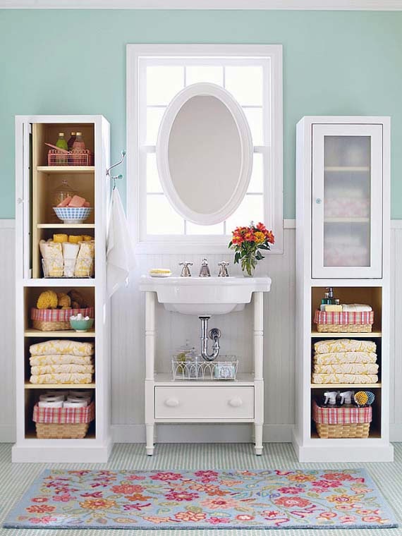 ideas for organizing bathroom cabinets