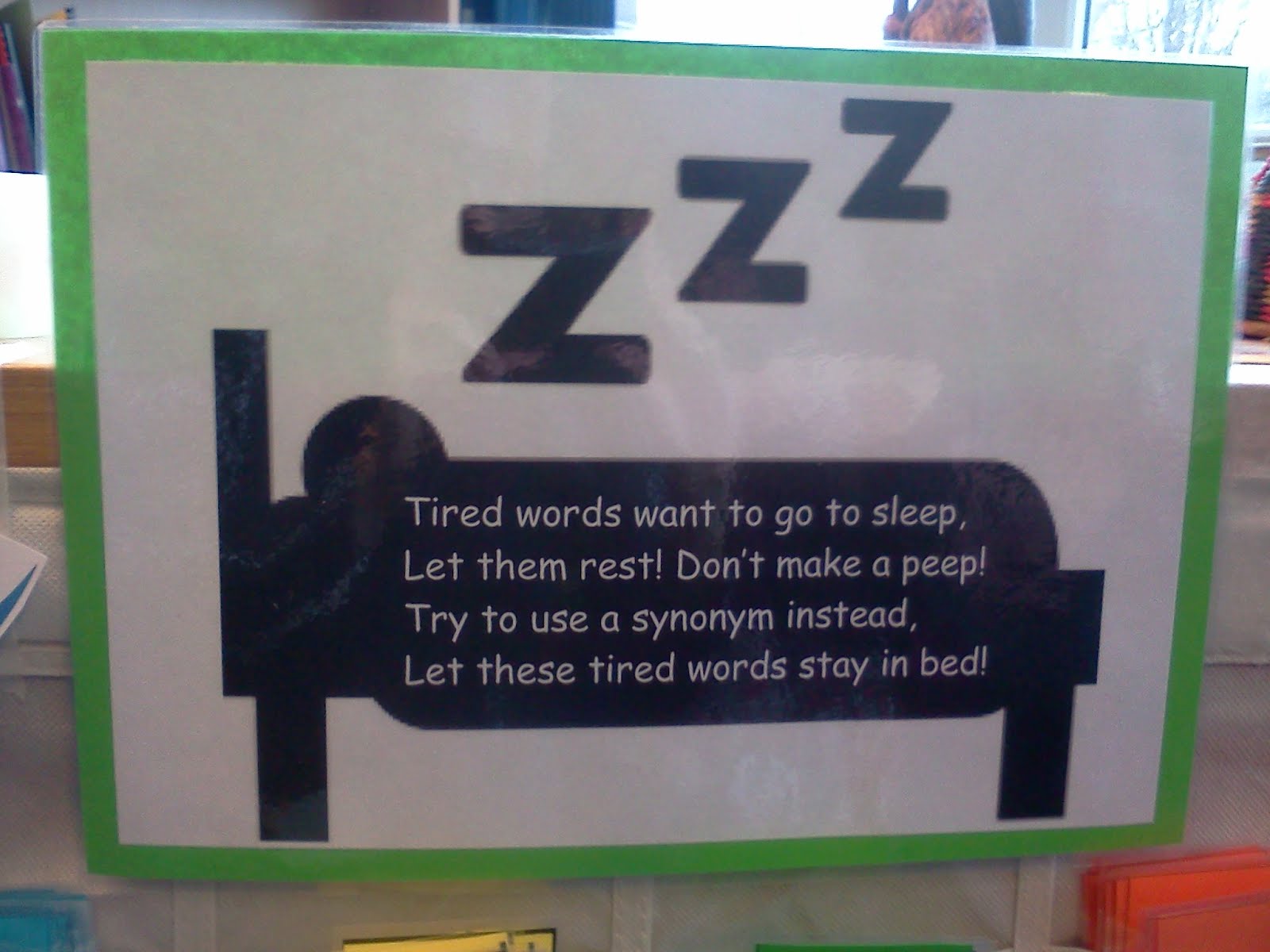 Being Inspired Day 9 Tired Words Display