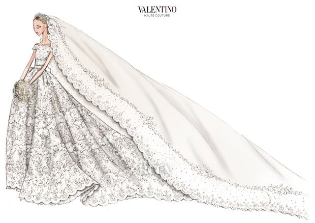 İsveç Prensesi Madeleine'nin Valentino Tasarımı Gelinliği