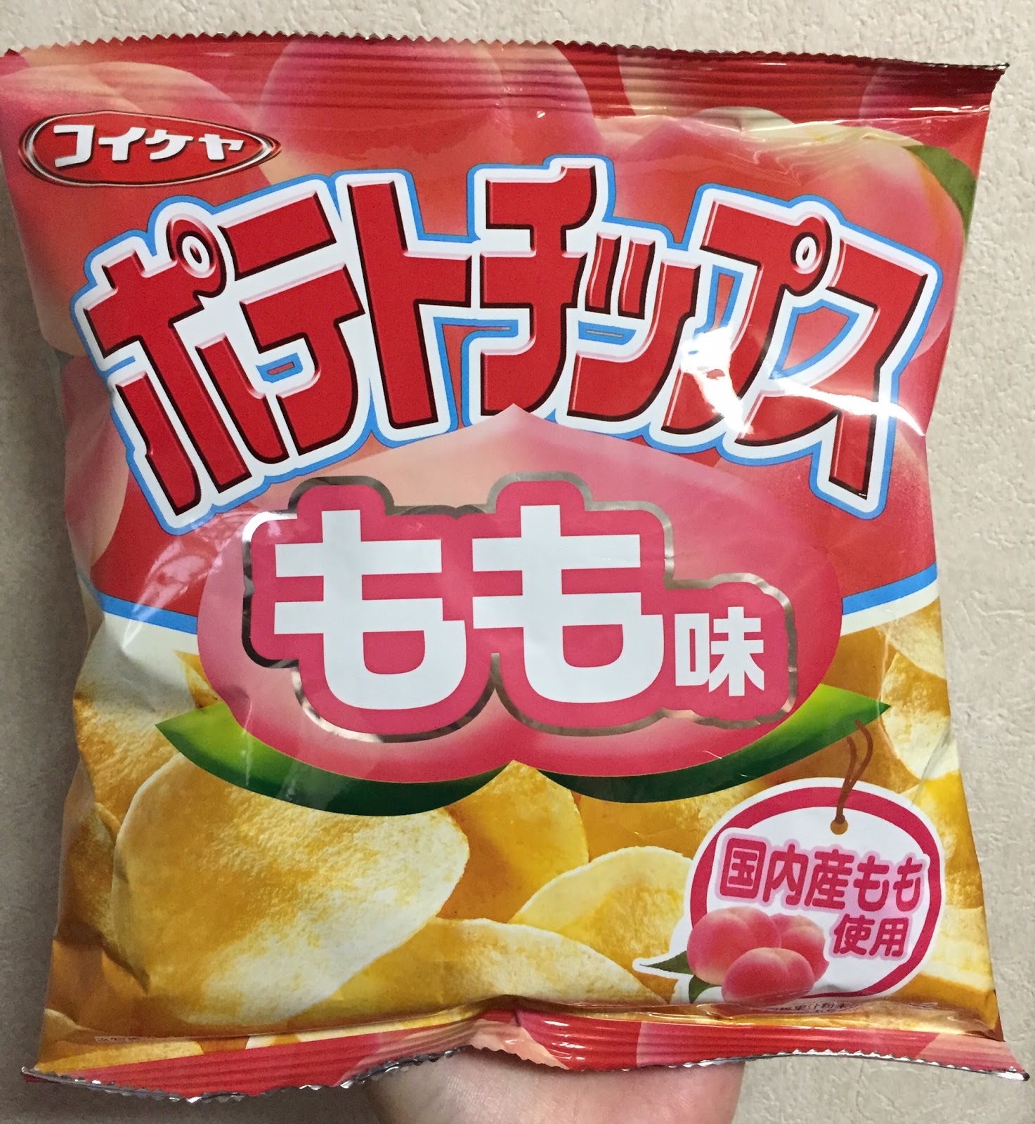 Peach Flavored Potato Chips From Koikeya / コイケヤのポテトチップス もも味 I'm Made