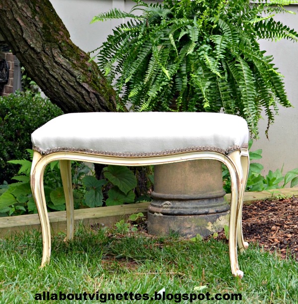 All About Vignettes How To Re Cover A Non Removable Seat