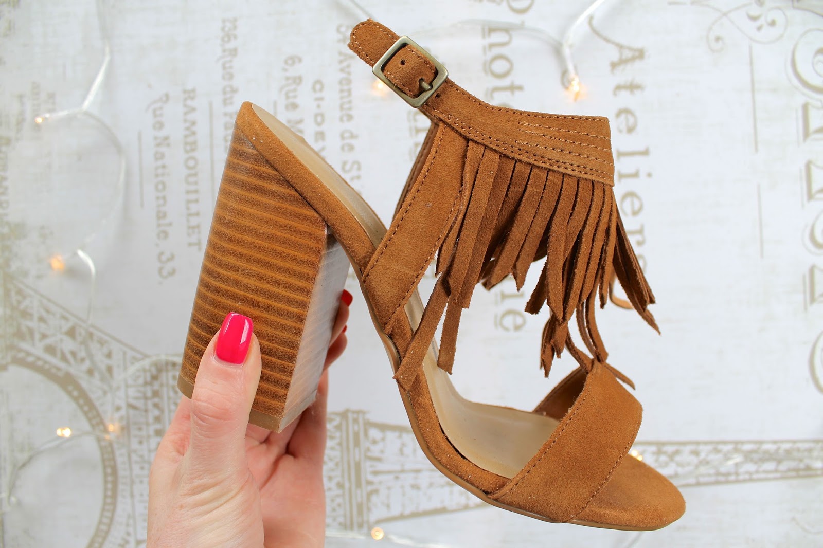 The Ultimate Festival Shoes Tan Fringed Heels BecBoop