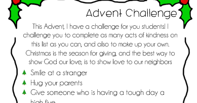 Adventures in Teaching First Grade Catechism: Free Advent Challenge