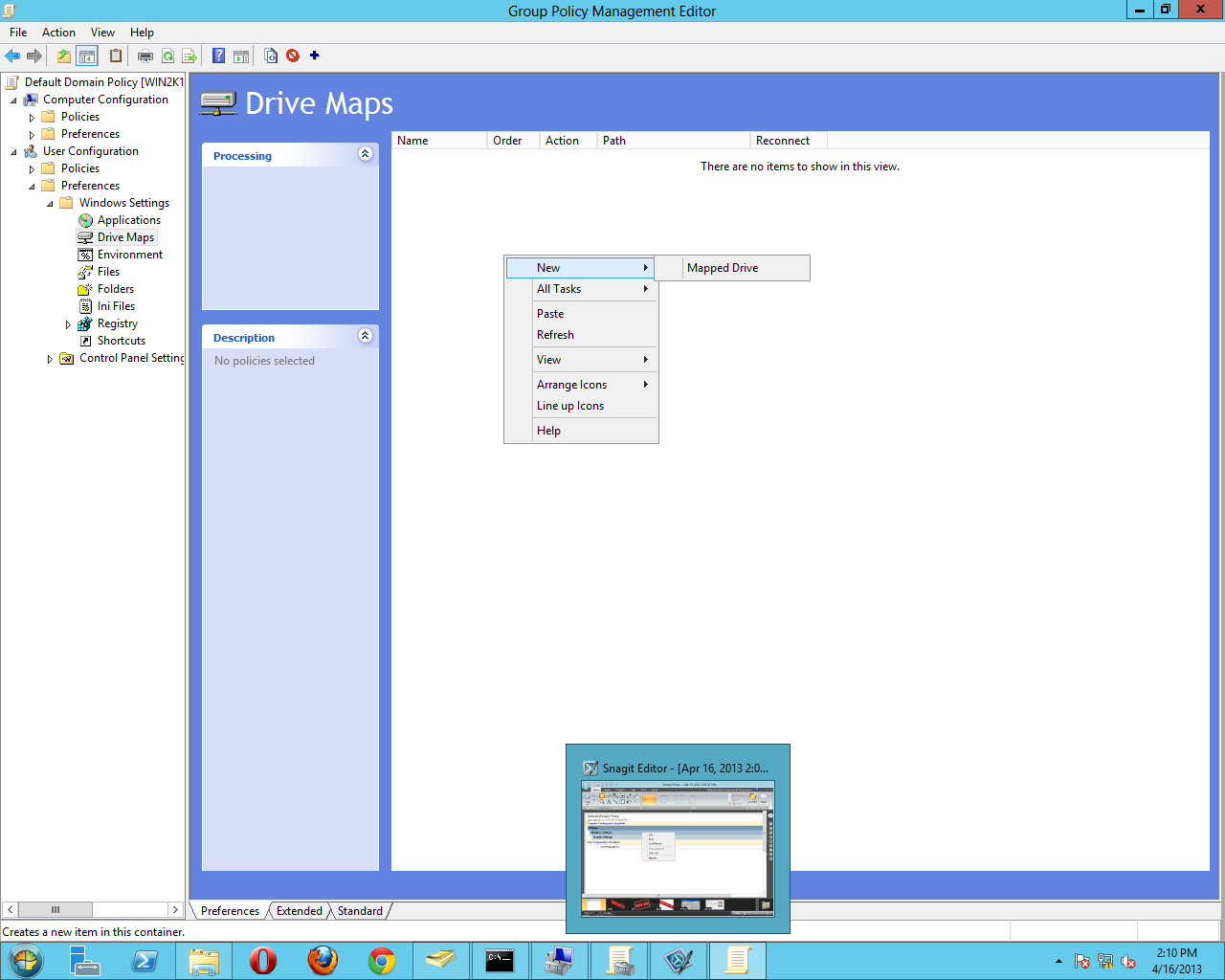 Living and breathing the world of Microsoft Setting up Mapped Drives in Group Policy without a