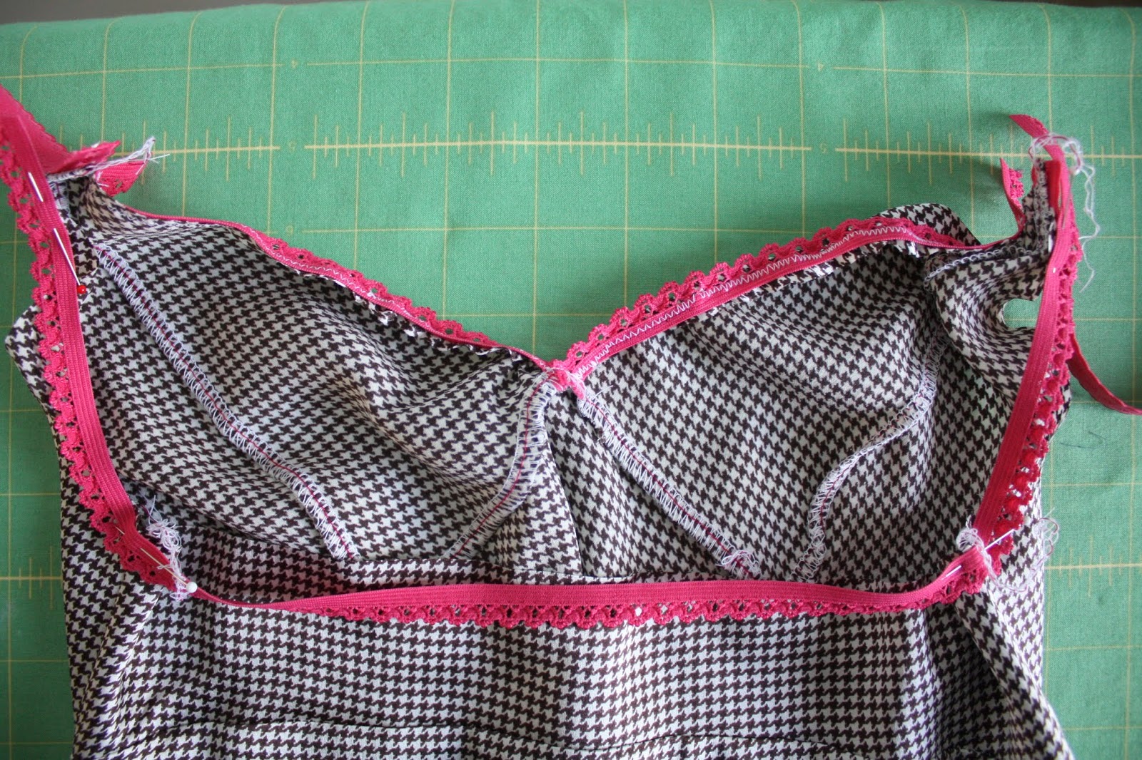 Nicole at Home Tutorial sewing picot elastic on underwear and camisoles