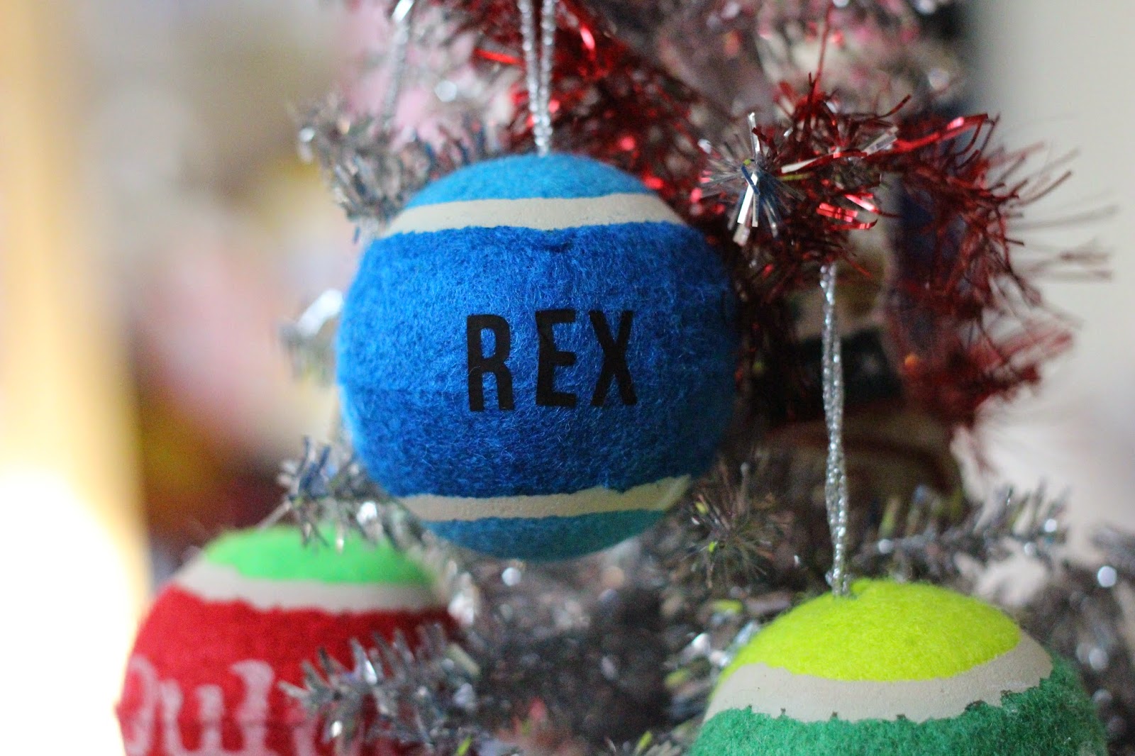 Santa Cruz Dogs DIY Tennis Ball ornament!