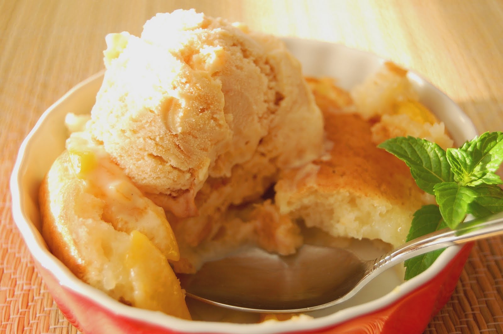 PromiseMe2....and A Lot About Food! Baked Peach Cobbler with PeachRum