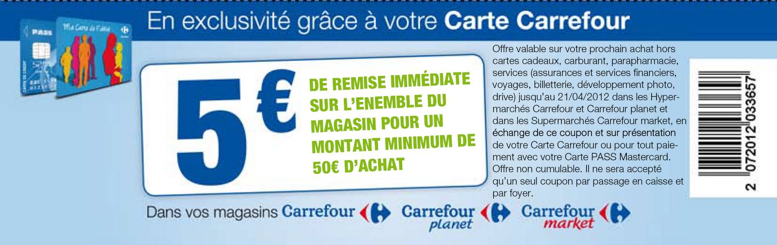 Le Blog Malin Carrefour 5€ de réduction dés 50€ d'achat jusqu'au 21