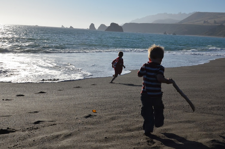 Boys at the beach