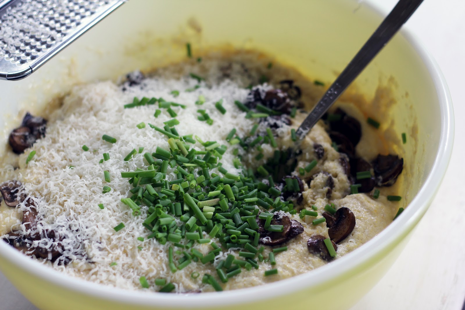 Blue Kale Road Chive and Mushroom Cornmeal Loaf