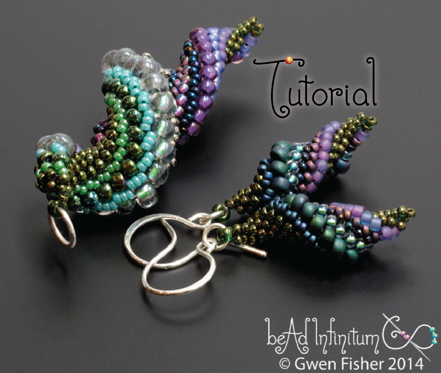 gwenbeads New Tutorial Slugs in Love Earrings and Pendants