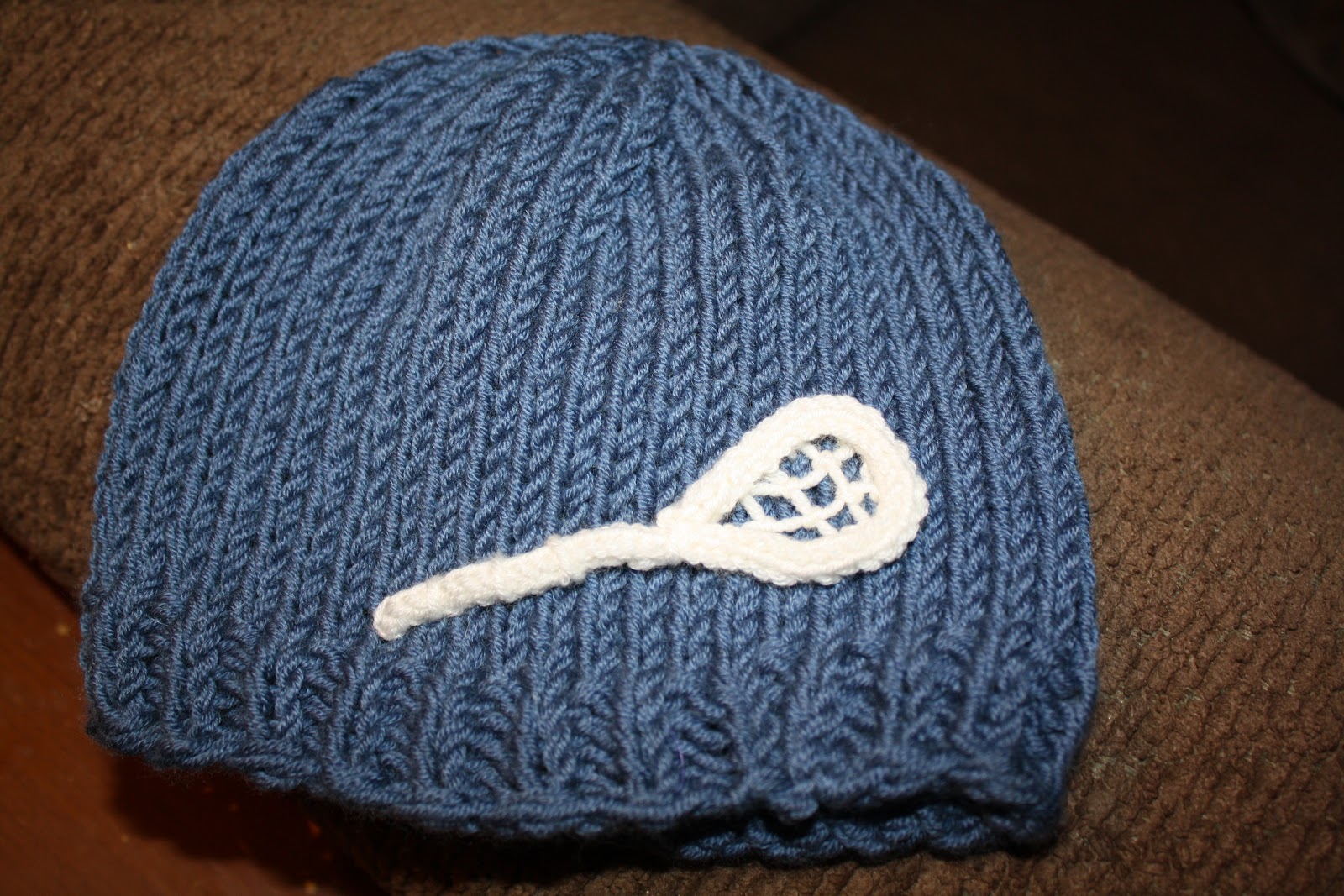 Momma Made That Knit lacrosse hat