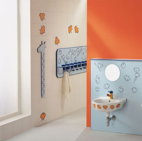 Bellos diseños de baños para niños - Ponte Giulio