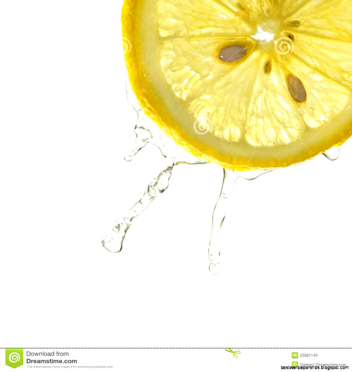Lemon Slice in Water Splash Lemon Slice in Water Splash