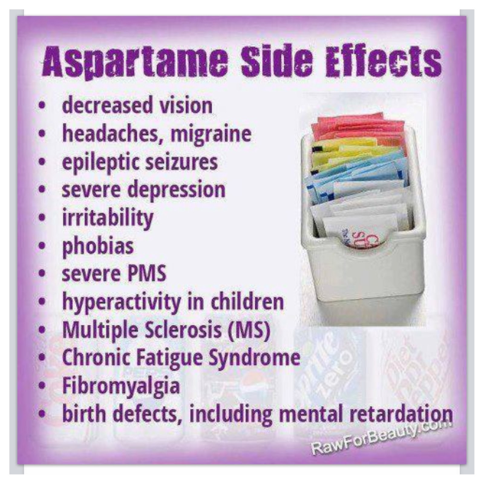 Effects aspartame side
