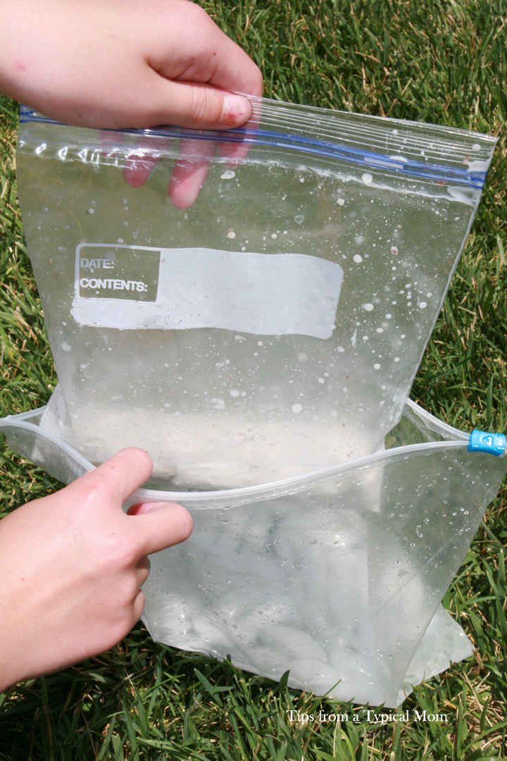 Homemade Ice Cream made in a baggie recipe Tips from a Typical Mom