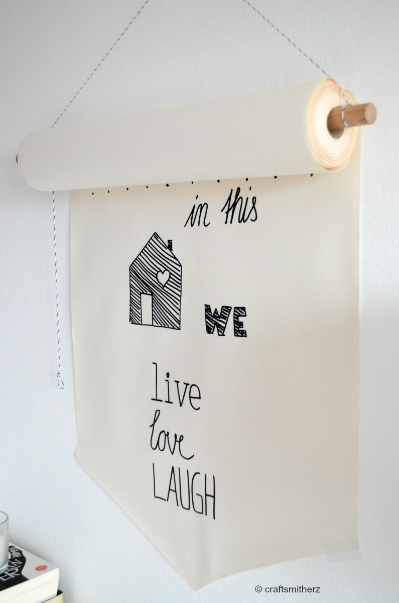 Crafts mit Herz Paper Roll Banner