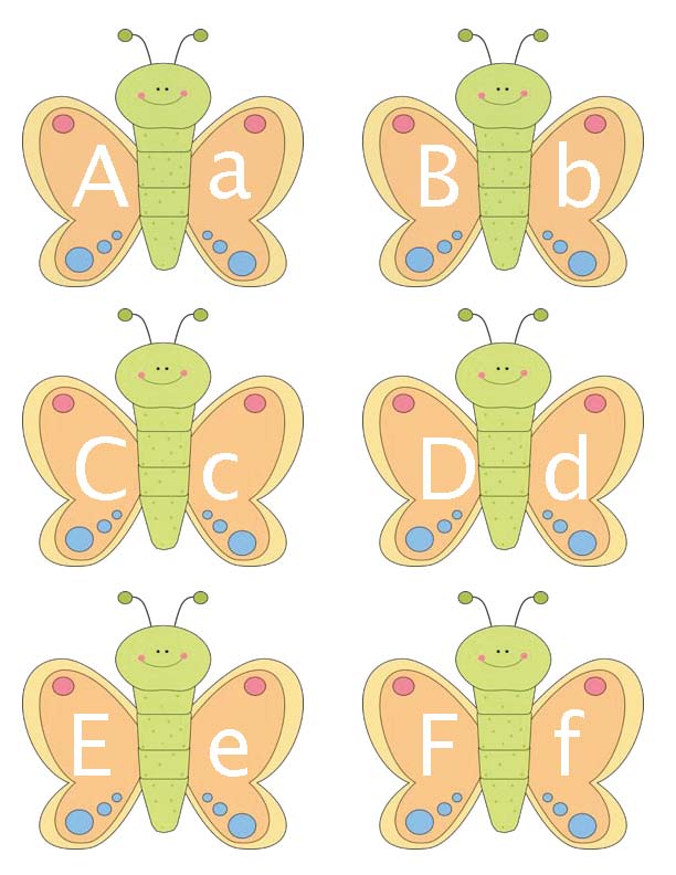 Butterfly Alphabet Cards Classroom Freebies
