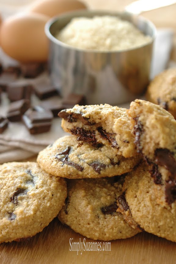 almond chocolate chip cookies