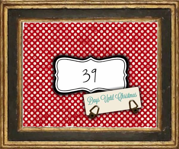 Sweetly Scrapped: Free Printable &quot;Days Until Christmas&quot;