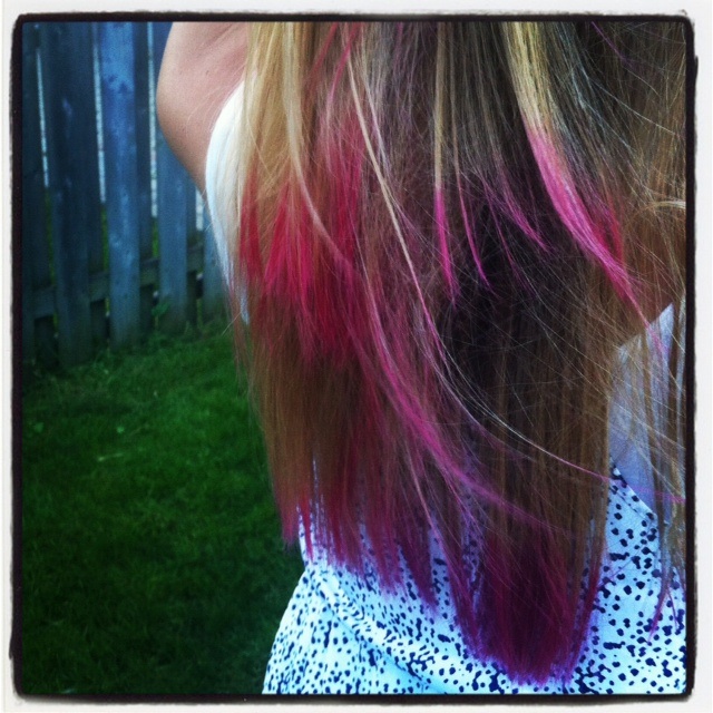 Faddishism Hot Pink Hair Tips Lauren Conrad Stylez