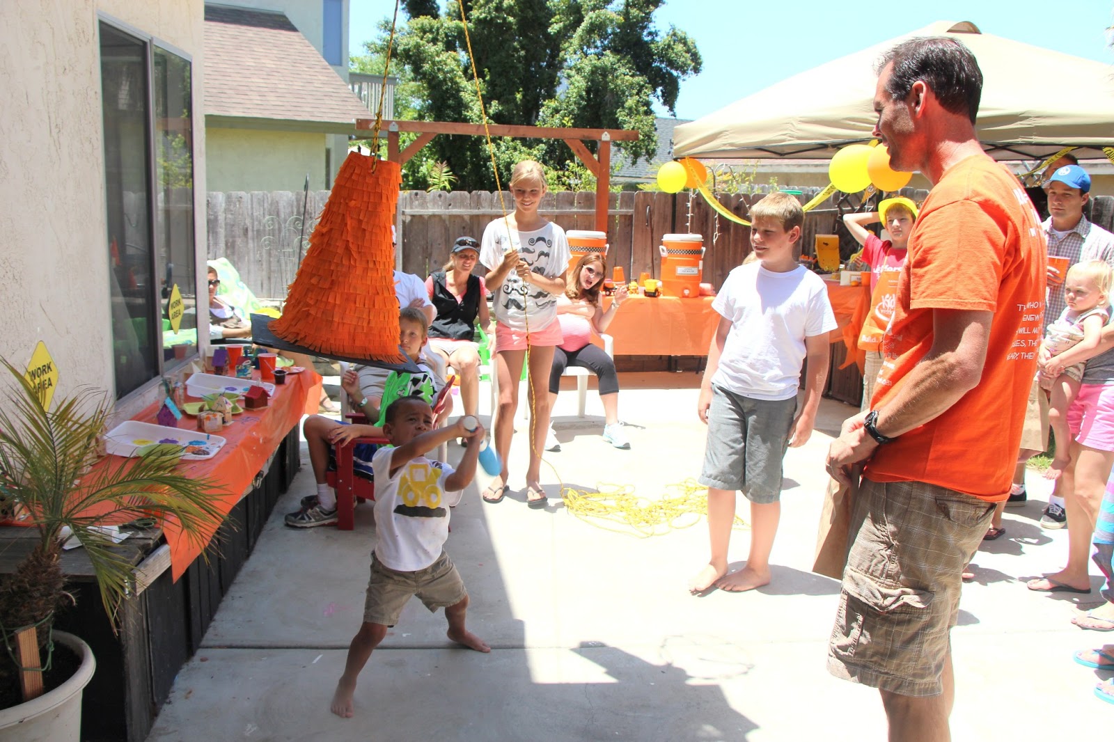 What a Ride! Construction Cone Pinata Tutorial