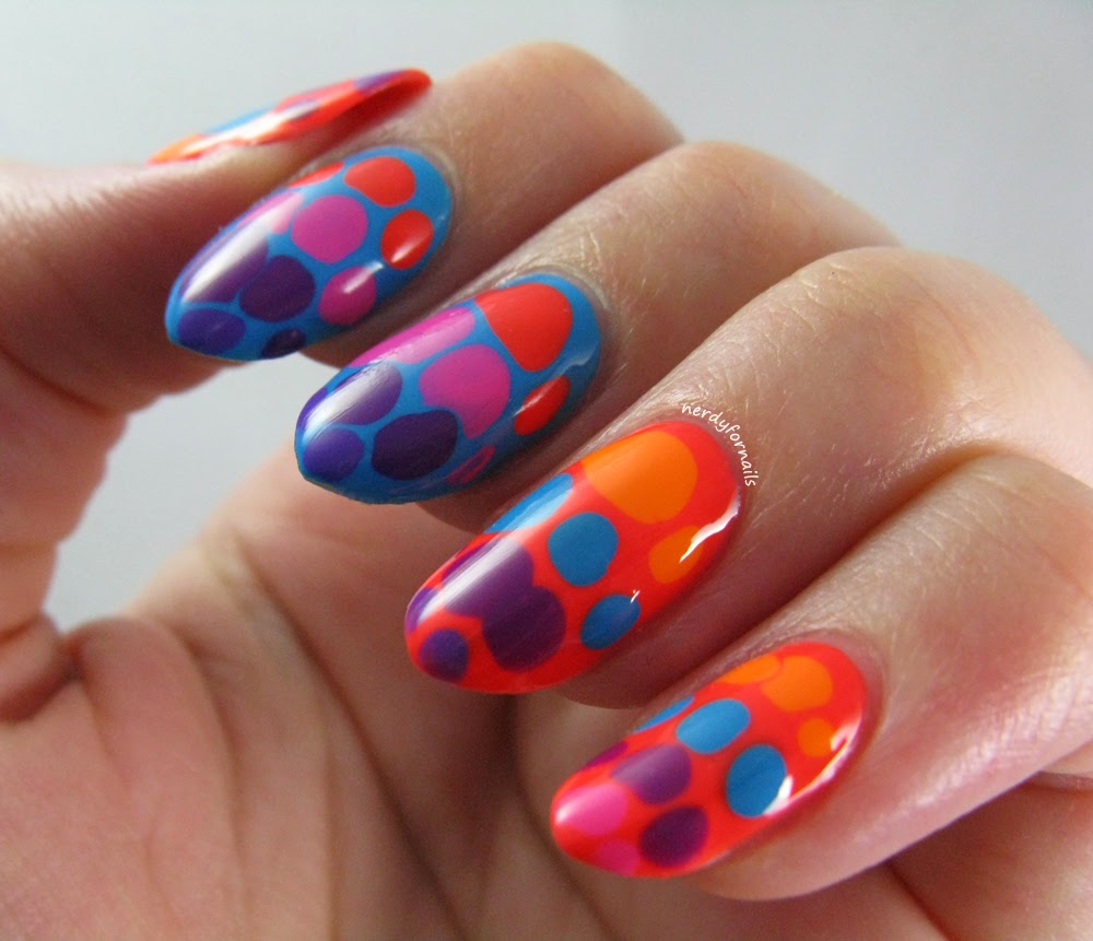 China Glaze Electric Nights Collection Summer 2015 Neon Blobicure