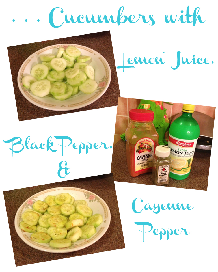 Breakfast at Cindis Healthy Bauble Seasoned Cucumbers