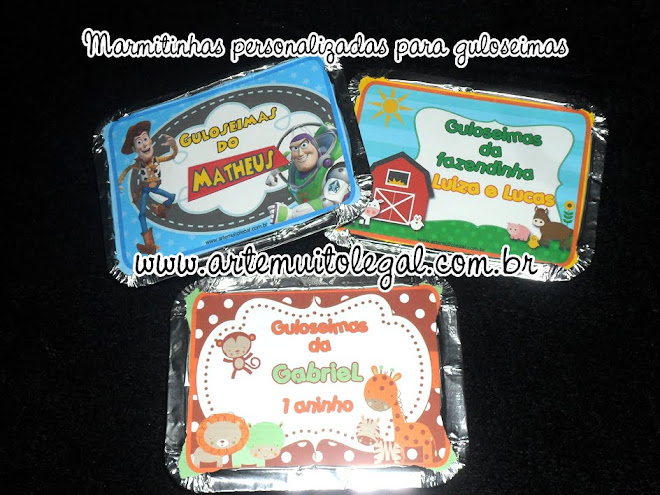 Arte muito legal - Convites infantis e lembrancinhas de aniversário