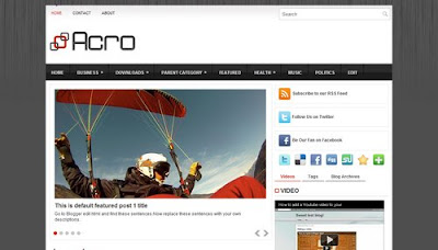 Acro Blogger Template