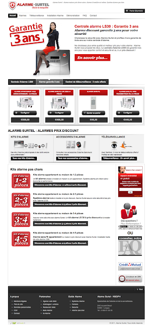 Alarme-surtel - Création site e-commerce & référencement