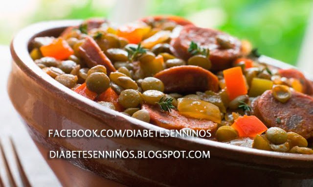 LENTEJAS CON VERDURAS PARA DIABETICOS