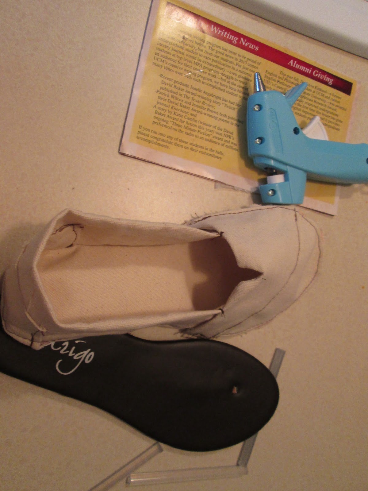 and kitty makes three Project Make Your Own Canvas Shoes